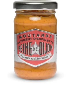 Moutarde au Piment d&rsquo;Espelette Reine de Dijon 100g