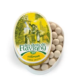 Boîte ovale Bonbons Citron Bio 50g