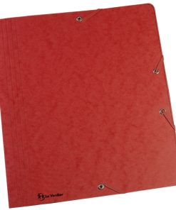 Chemise à élastique 3 rabats rouge